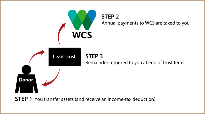 Grantor Lead Trust Diagram. Description of image is listed below.